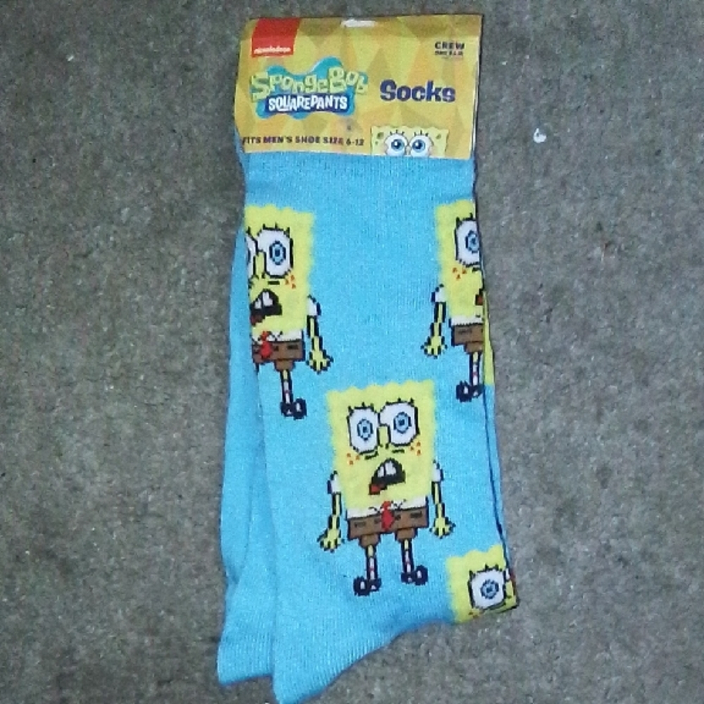 SpongeBob SquarePants Vibrant Blue Socks